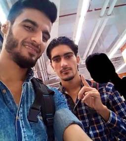 Fares Hammadi, left, a journalist with Raqqa Is Being Slaughtered Silently, and Tlas Surur, allegedly an IS spy and Hammadi's murder