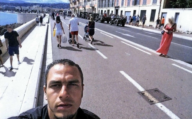 Mohamed Lahouaiej Bouhlel on the promenade in Nice on 14 July 2016